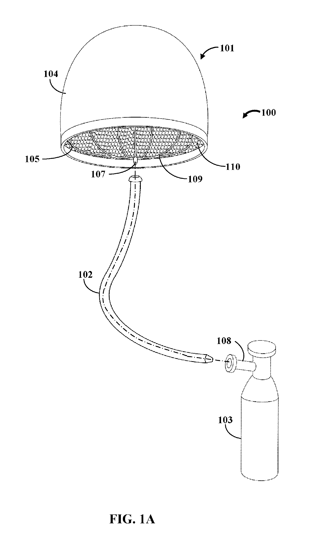 Apparatus for hair cooling and dehumidification