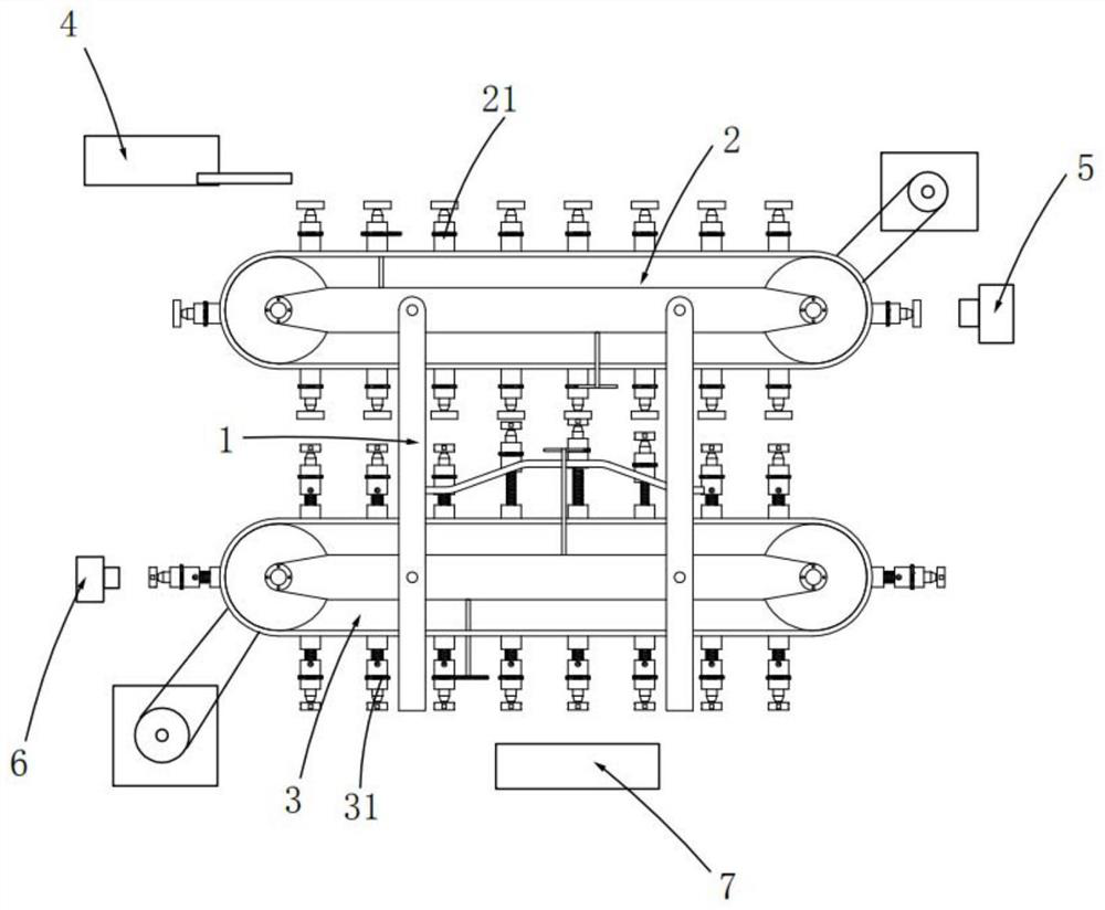 A bottle cap double-sided marking machine