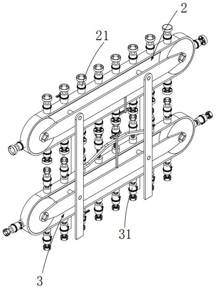 A bottle cap double-sided marking machine