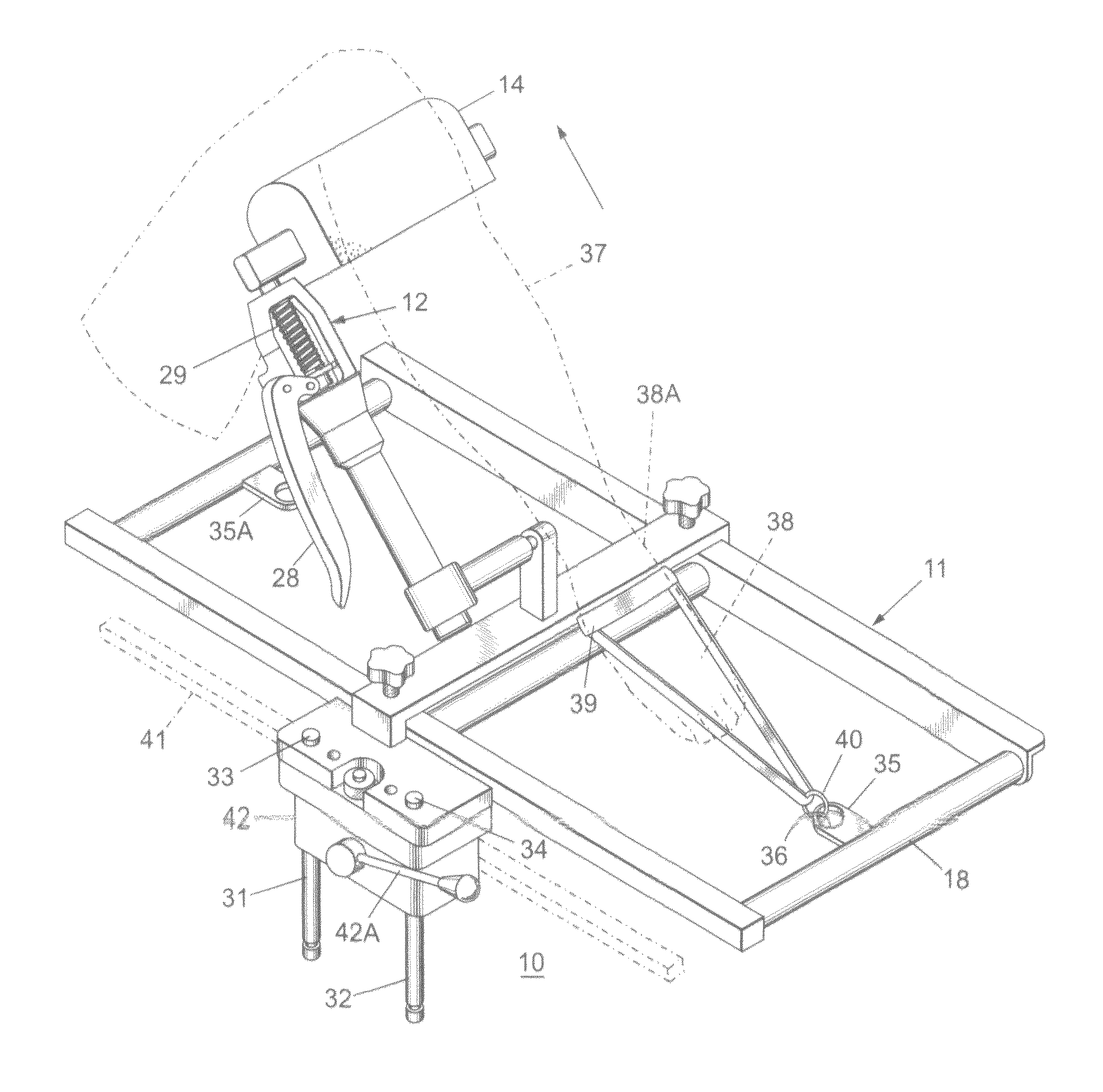 Modular distractor for use in ankle surgery