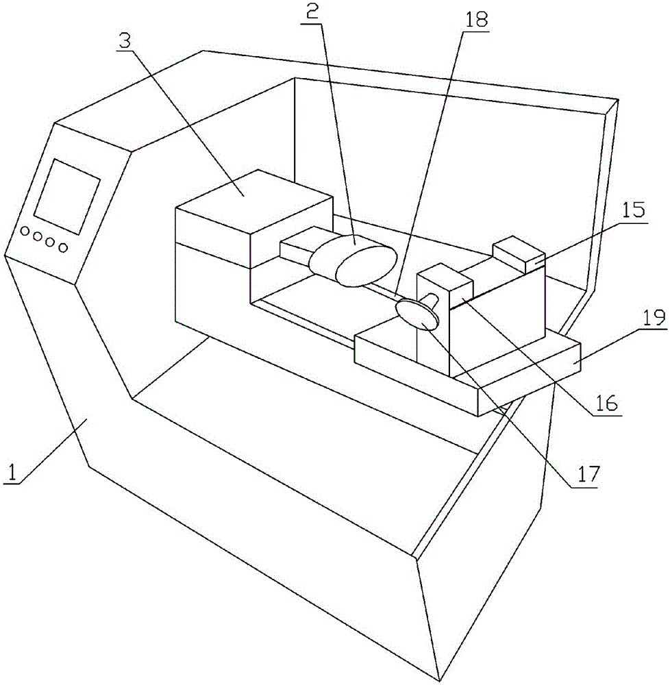 Meter lathe for shifting guide shaft processing