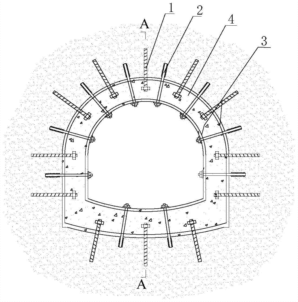 Well wall structure and construction method of a water-bearing rock formation