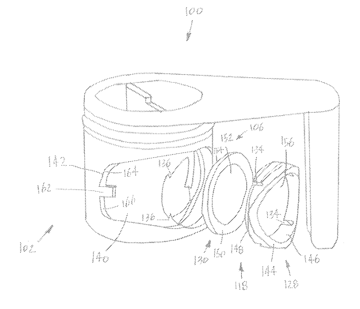 Dental valve device having a disposable turret