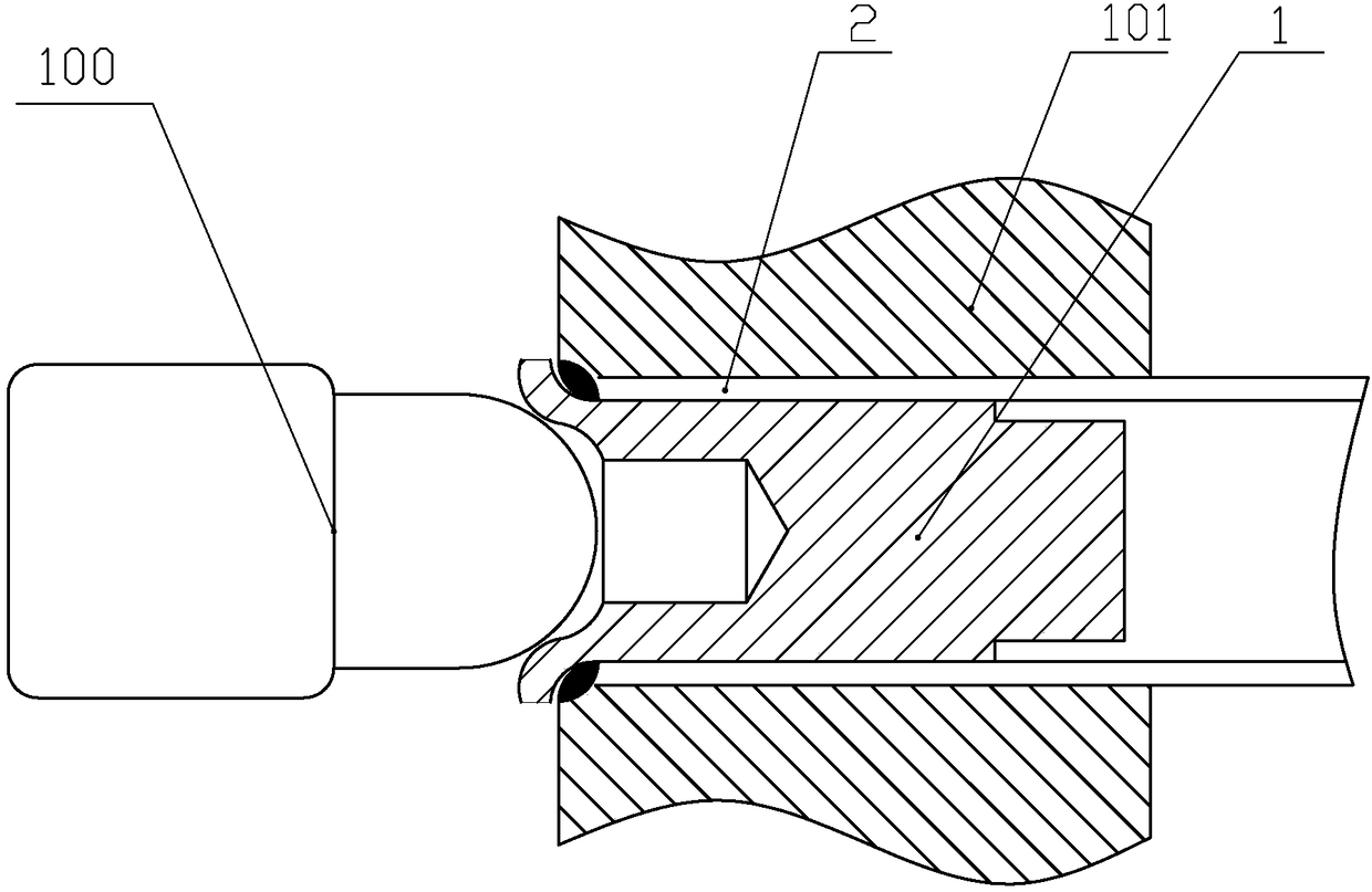 A pipe plugging method for condenser titanium pipe