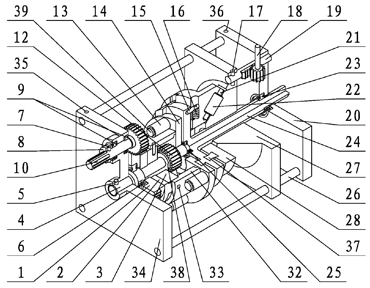 Gear ring eccentric rotating continuously variable transmission system