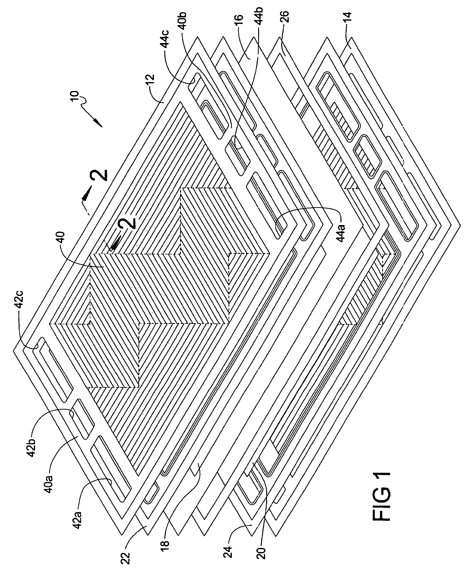 Seal configuration for fuel cell stack