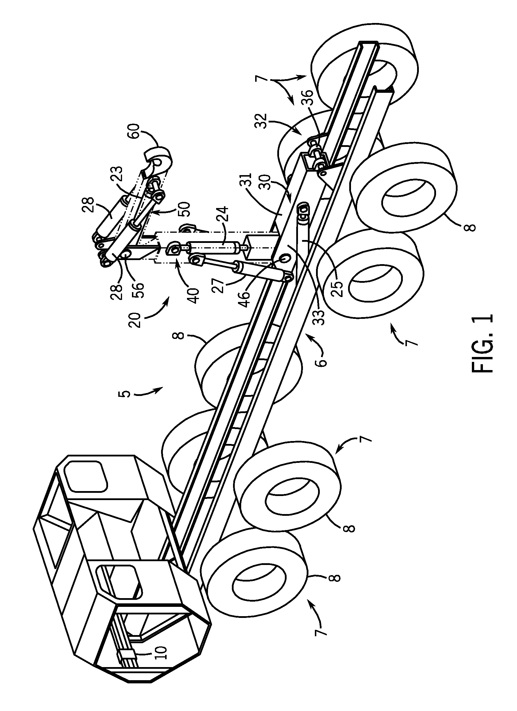 Rotatable and articulated material handling apparatus