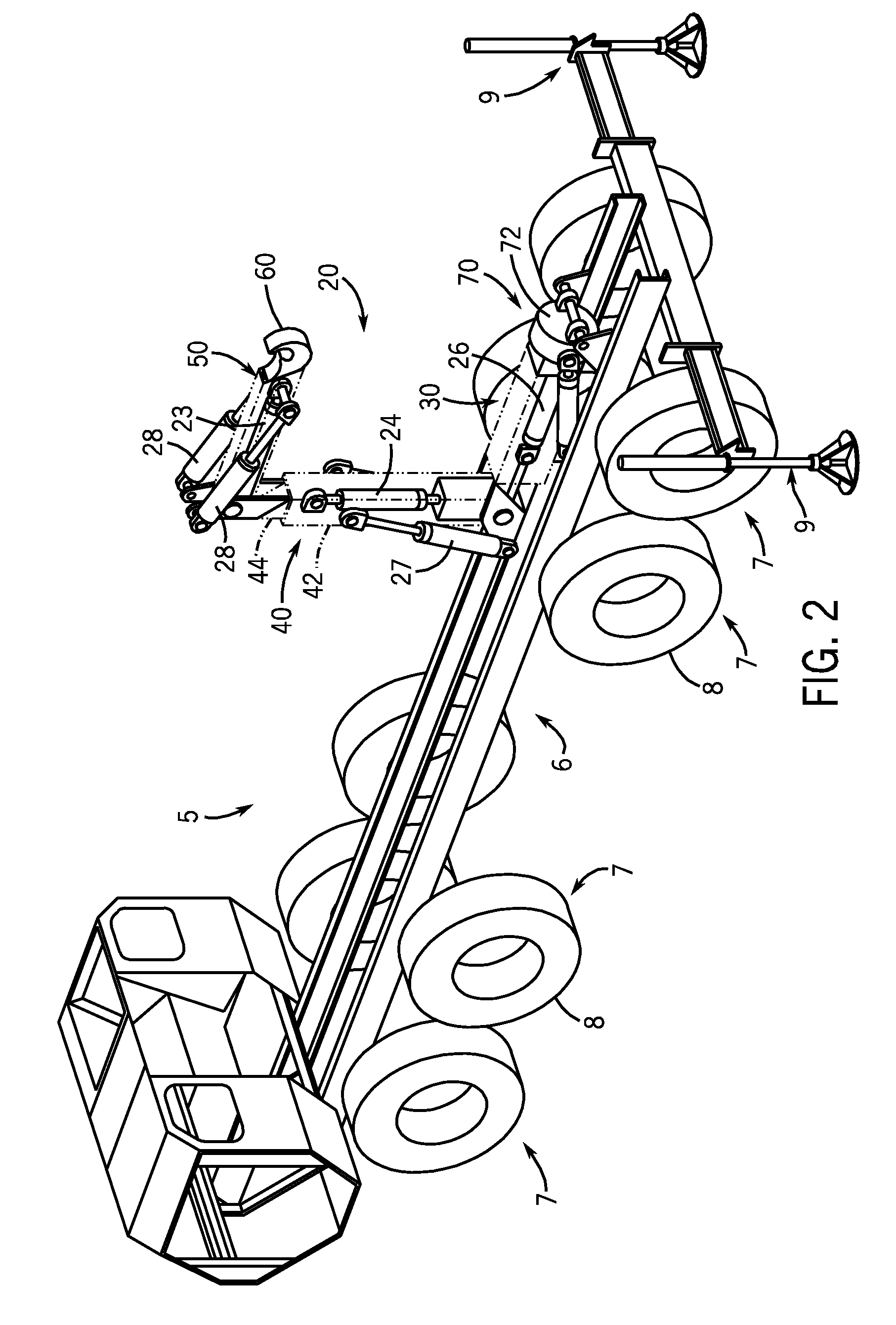 Rotatable and articulated material handling apparatus