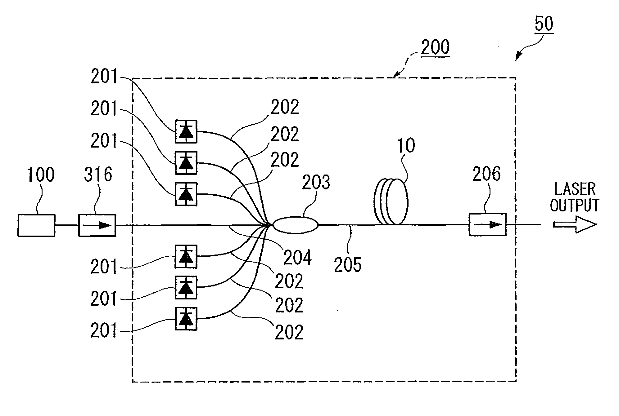 Optical fiber laser