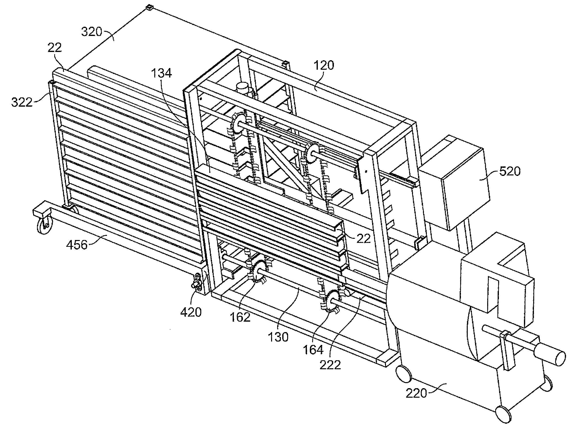 Automatic rack loader