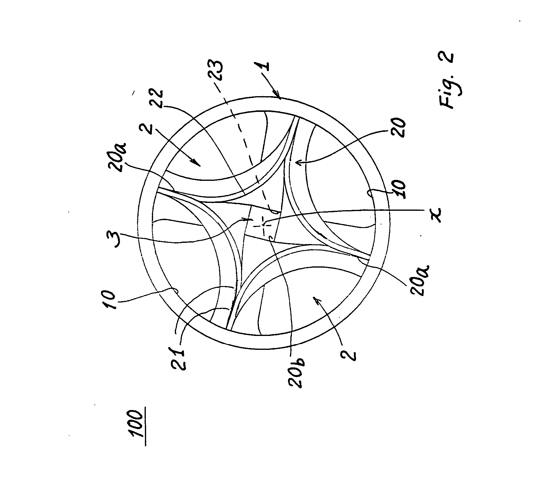 Air swirling device