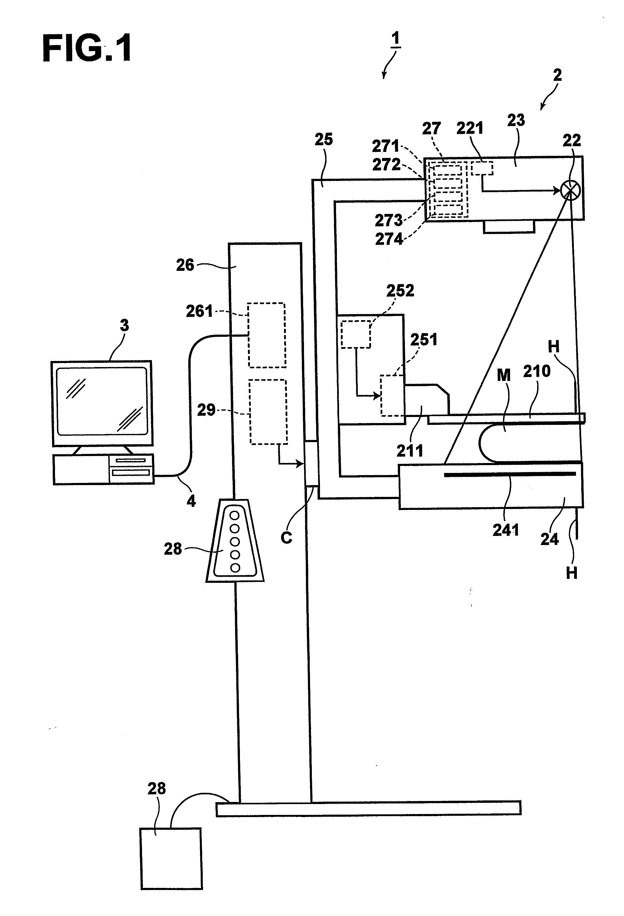 Tomographic image obtainment apparatus and method