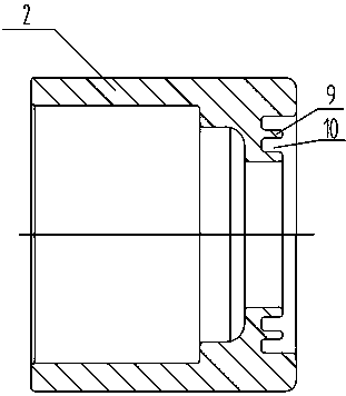 Novel high-speed railway bearing rear stop structure