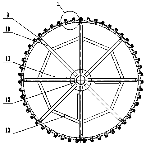 Spiral n-shaped material friction rotating cage