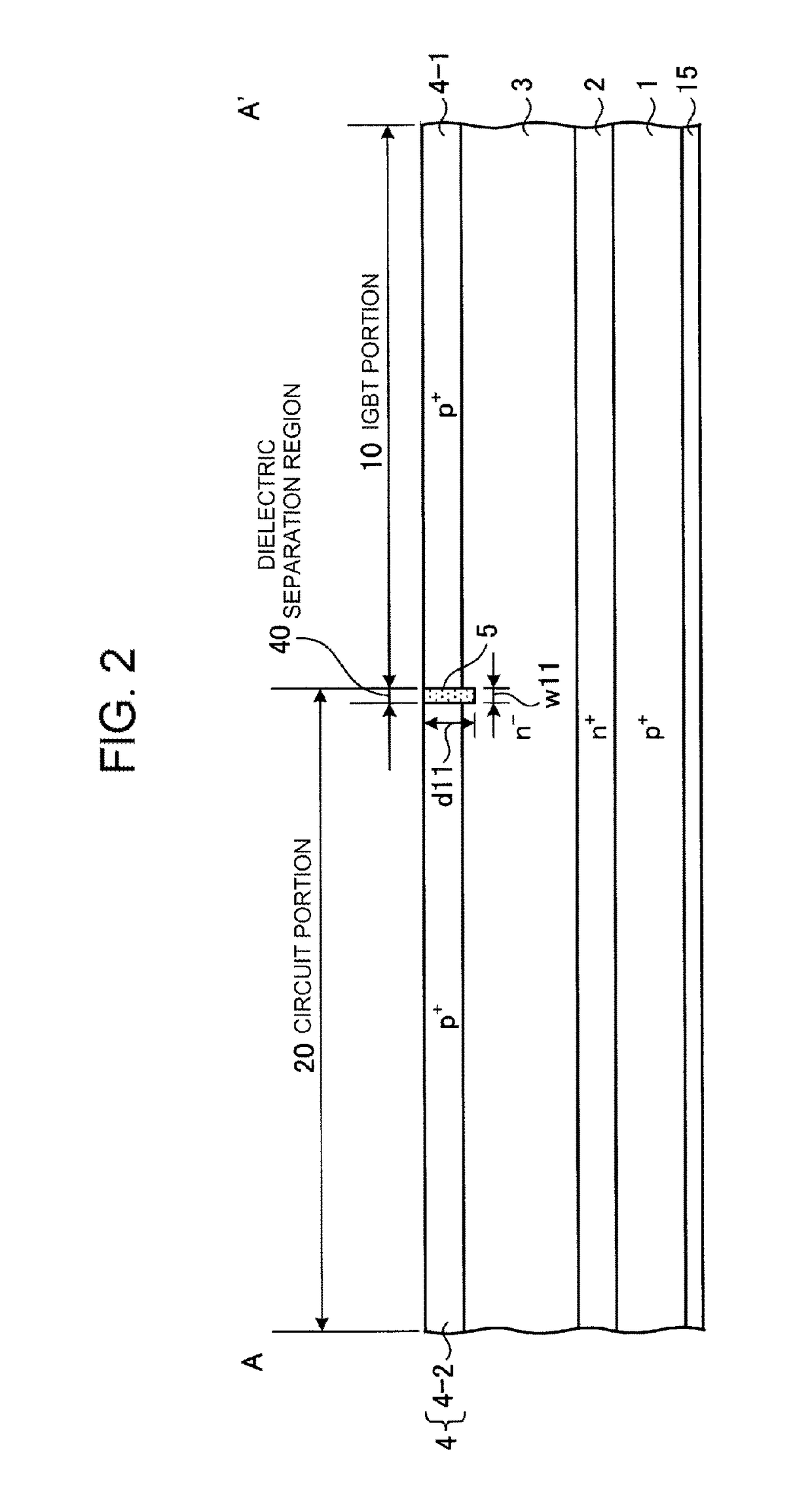 Semiconductor device including an insulated gate bipolar transistor and a circuit configured to control the insulated gate bipolar transistor provided on the same semiconductor substrate
