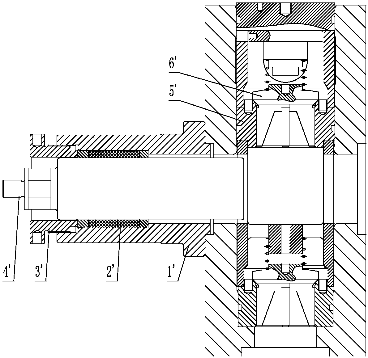 Fluid end structure of reciprocating pump