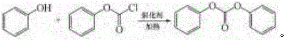 Simple and efficient production method for phenyl chloroformate