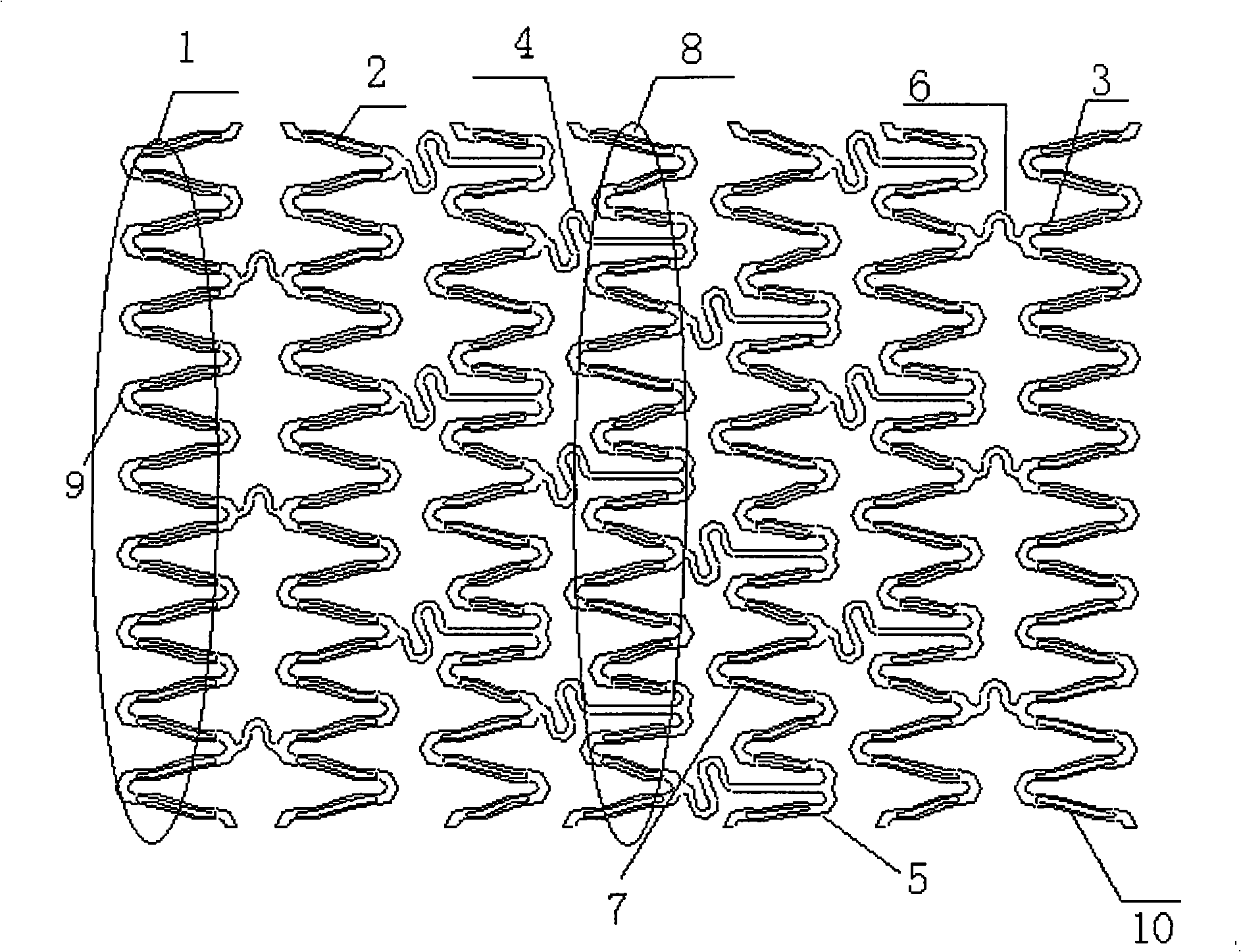 Groove carrying-type coating decomposable drug eluting stent