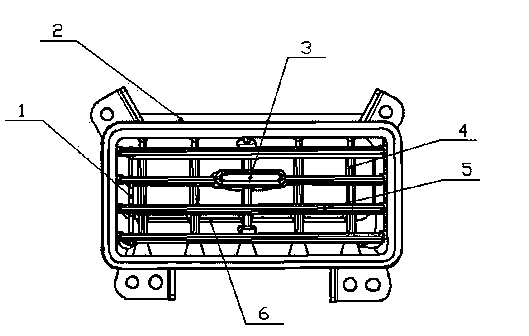Vehicle-mounted air conditioner air outlet