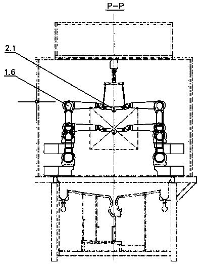 Inner-power-up electrostatic rotating cup for automatically spraying agricultural machine type cockpit and operation method of inner-power-up electrostatic rotating cup