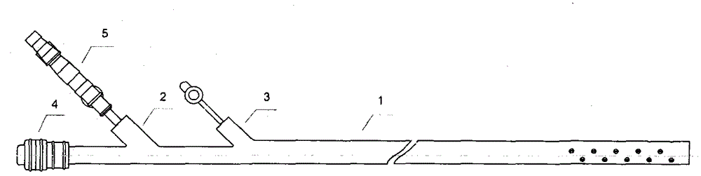 Dual-purpose three-cavity drainage tube for washing abdominal cavity and chest cavity