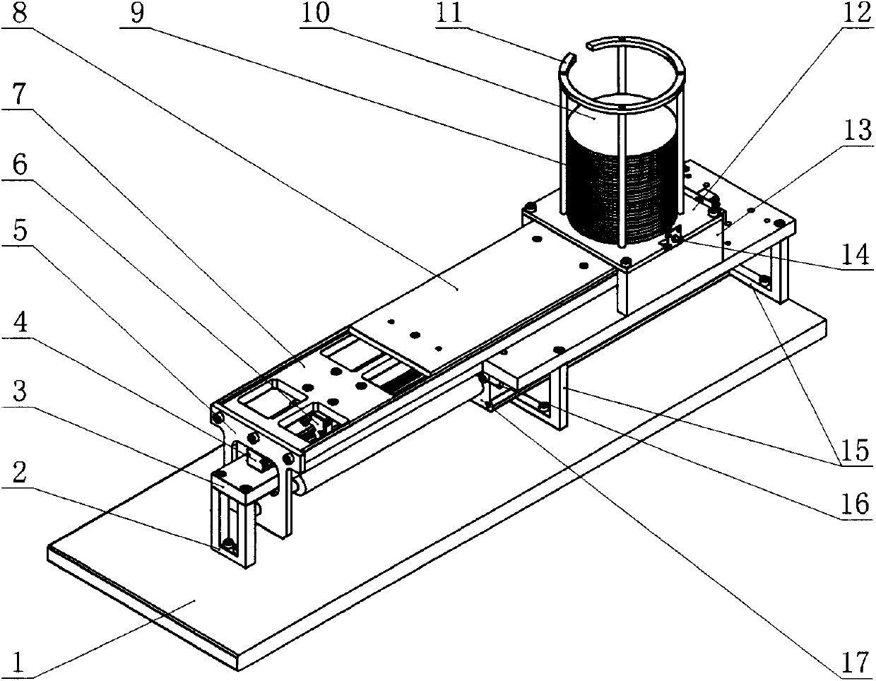 Round sheet automatic feeding mechanism