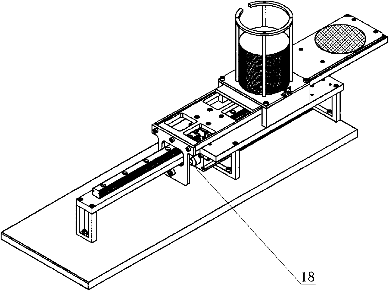 Round sheet automatic feeding mechanism