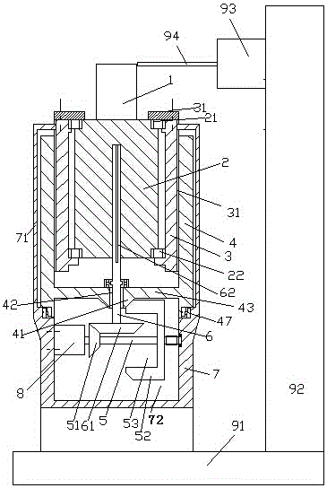 A worm machining device