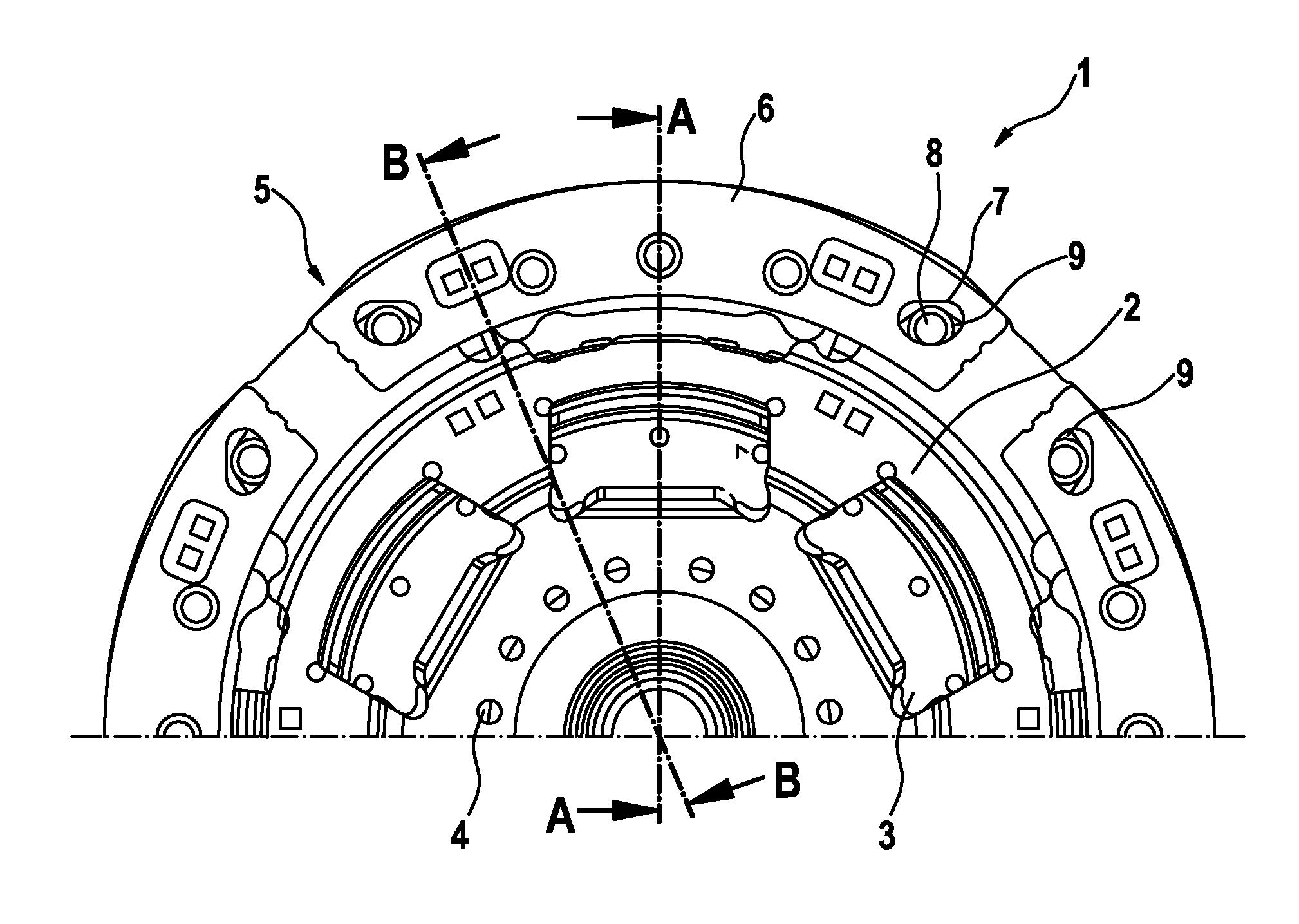 Rotary vibration damper with centrifugal force pendulum