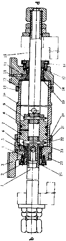 Piston rod type hydraulic cylinder structure