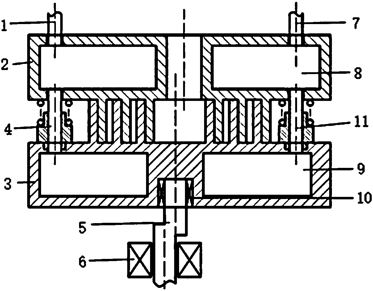 Vortex-disc movable-static connector and water-cooling non-oil scroll compressor