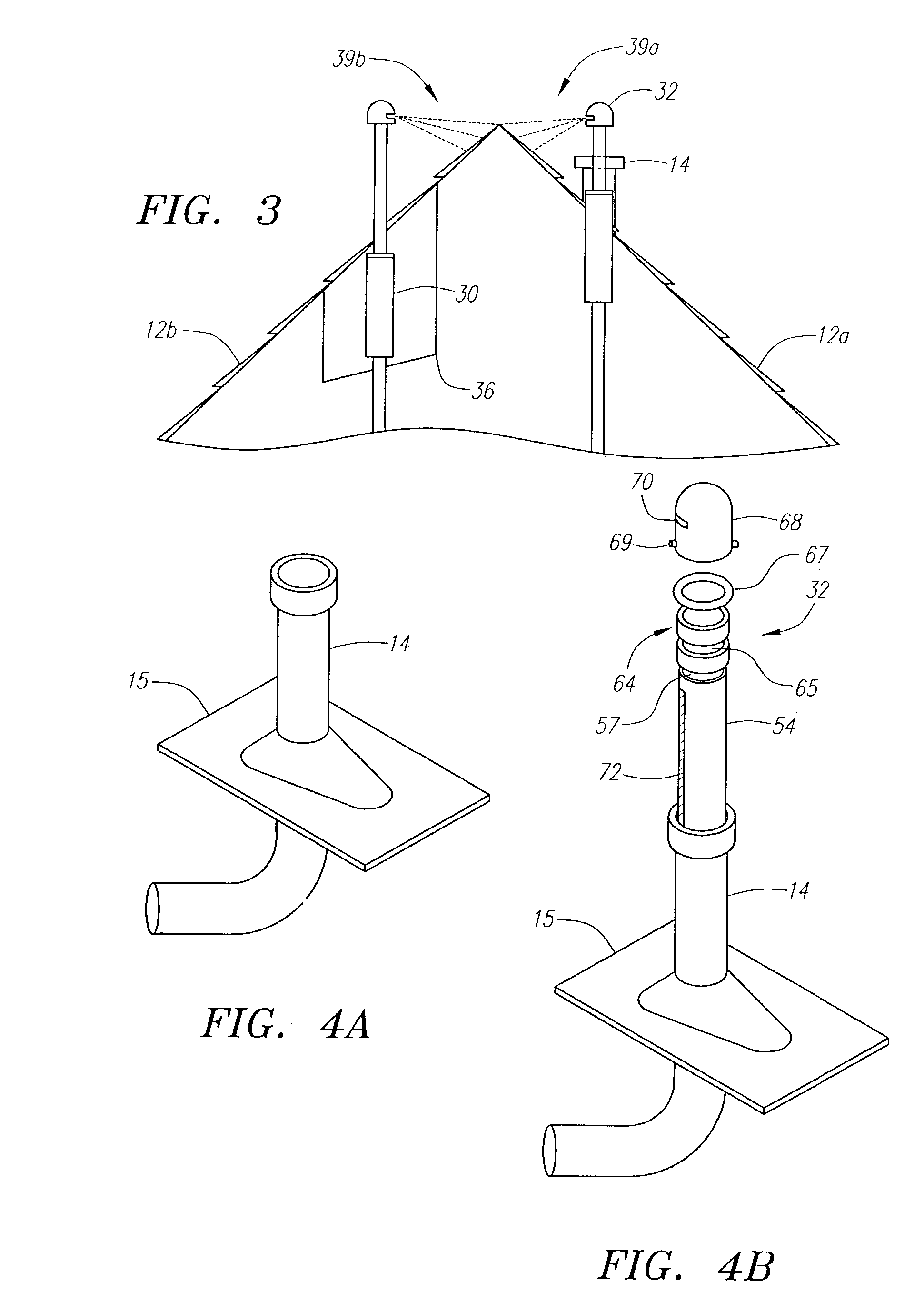 Exterior fire suppression system and method for installation