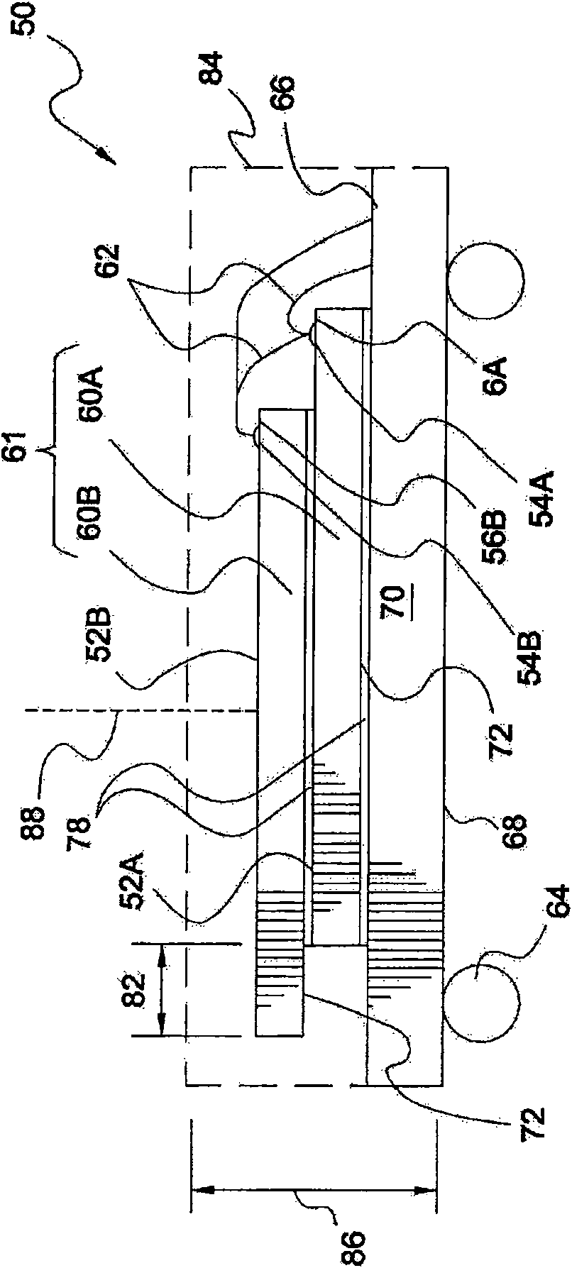 Stacking encapsulation structure with symmetric multi-chip migration up and down