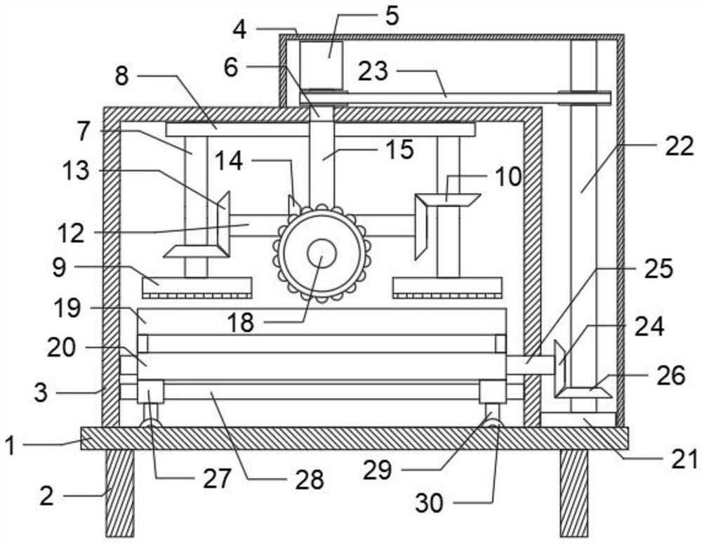 Automatic metal material polishing device