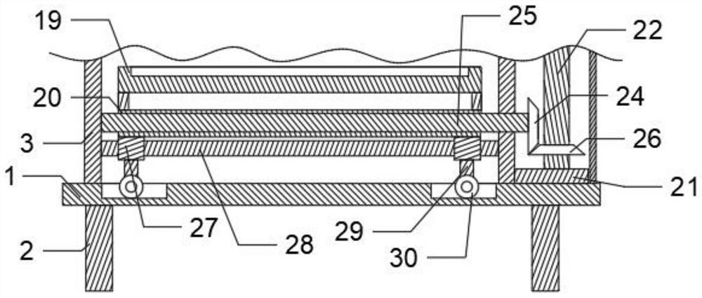 Automatic metal material polishing device