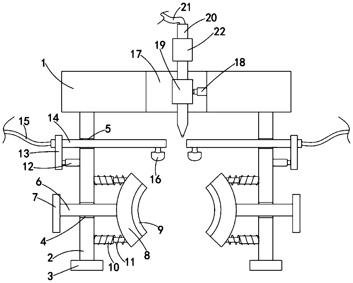 An adjustable safety precise positioner for skin laser treatment