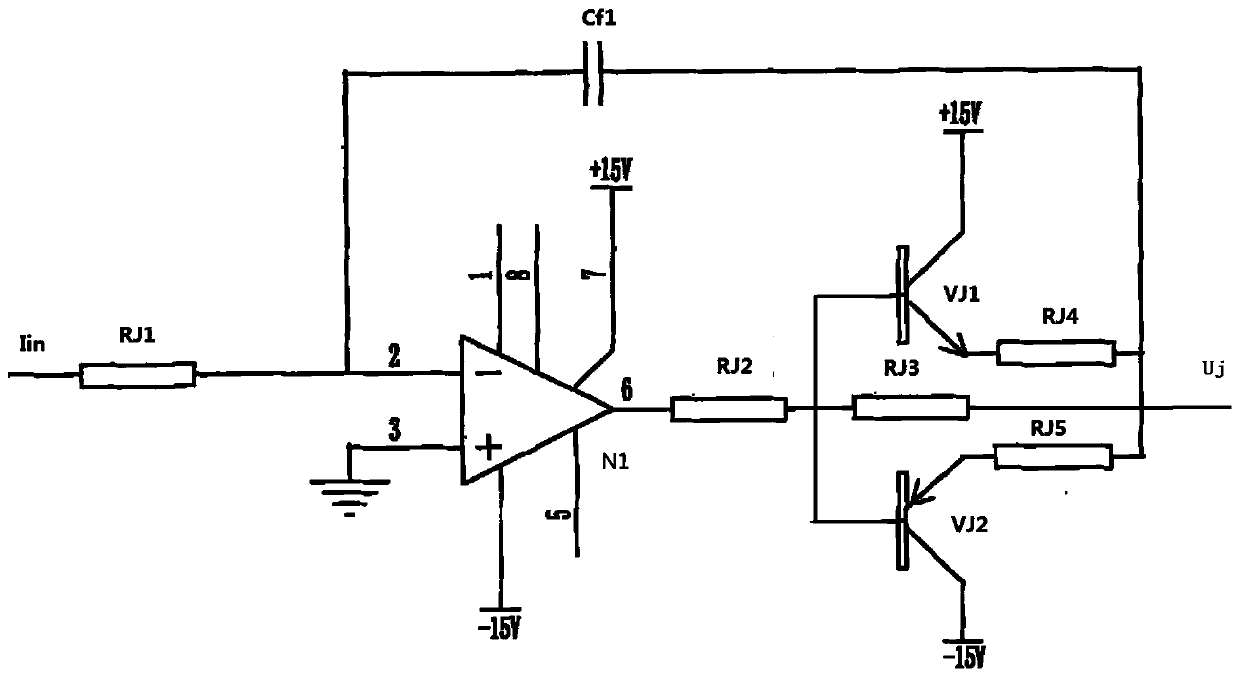 Broadening reset high-precision current/frequency conversion circuit