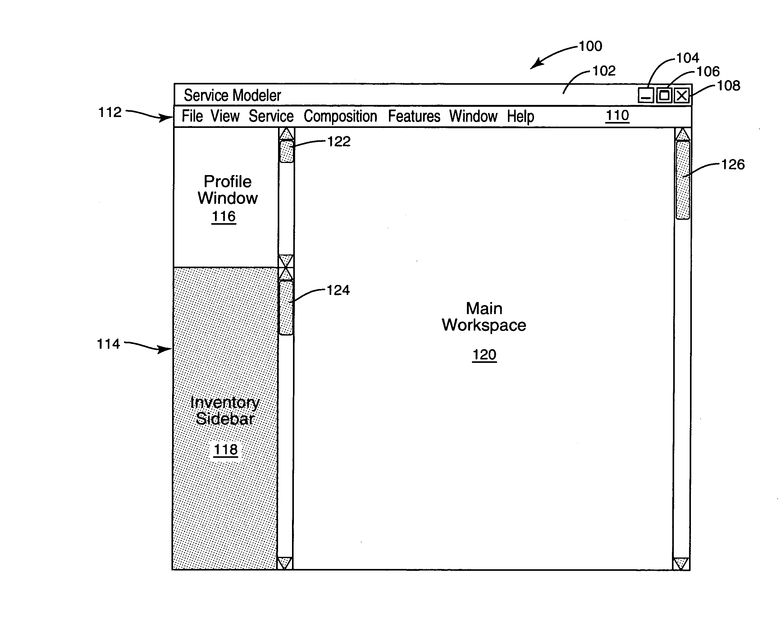 Display and management of a service composition candidate inventory