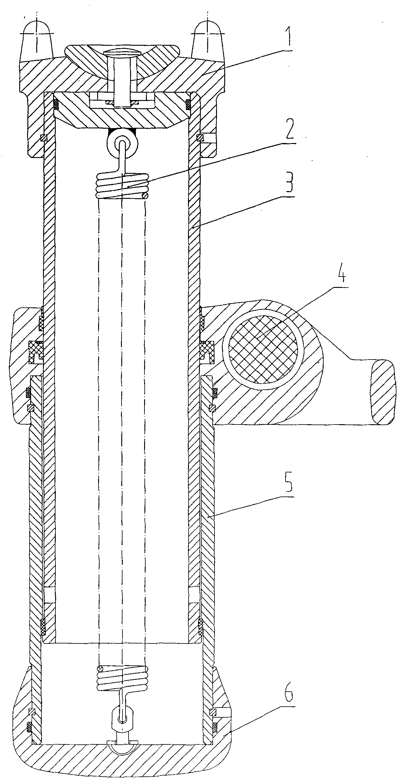 Mining single hydraulic prop manufactured by using welded steel pipes