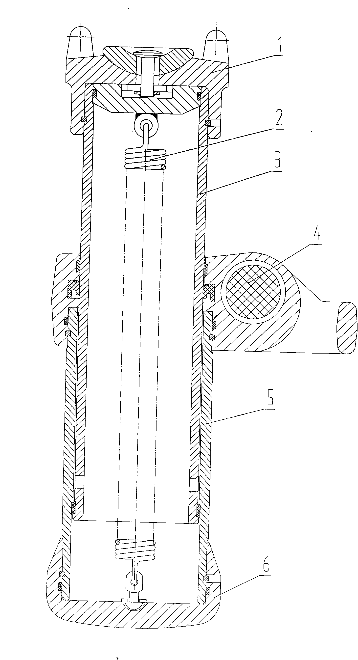 Mining single hydraulic prop manufactured by using welded steel pipes