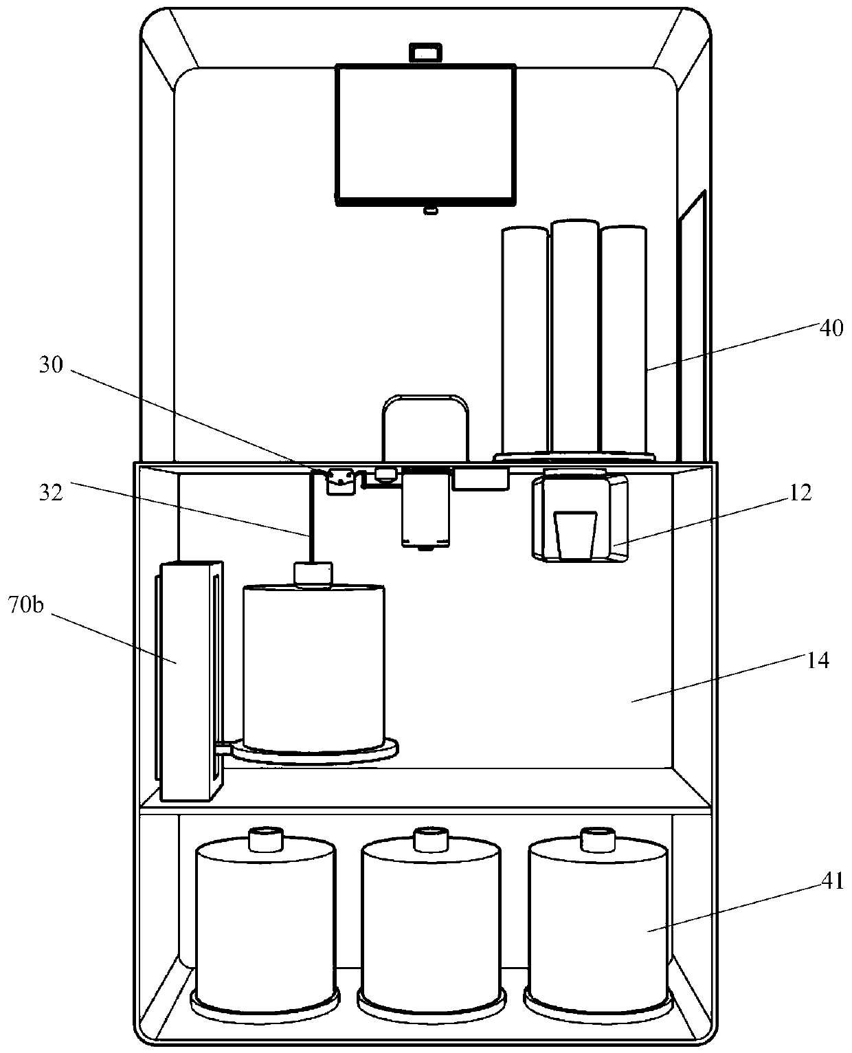 Methadone self-service medicine taking method, medicine taking machine and management system