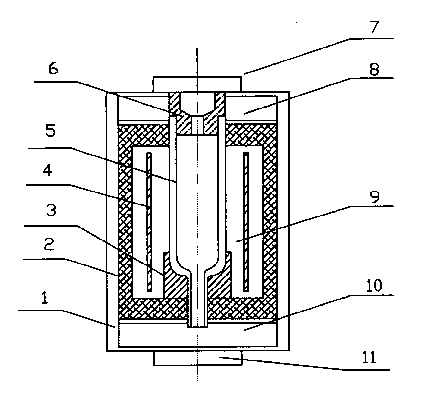 Method for preparing feeding nozzle for continuous high-purity alumina melting furnace and continuous melting furnace