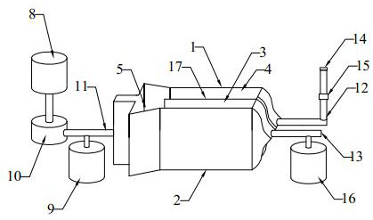 Ion current separation structure and spray type disinfection device using it