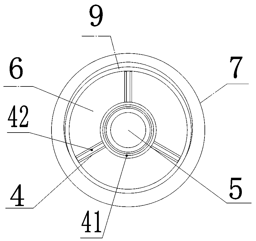 An axial groove protection hole pressure relief internal slag discharge drill pipe