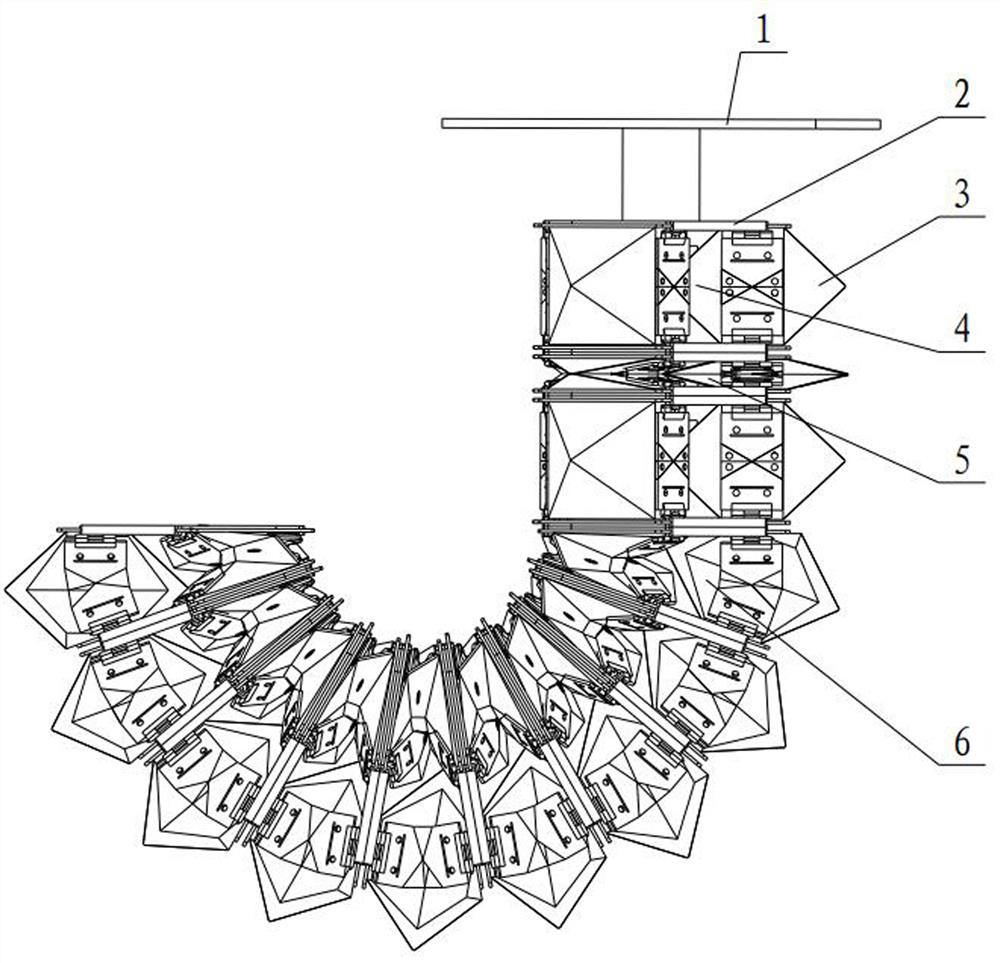 Soft continuous robot based on modularized paper folding type pneumatic artificial muscle