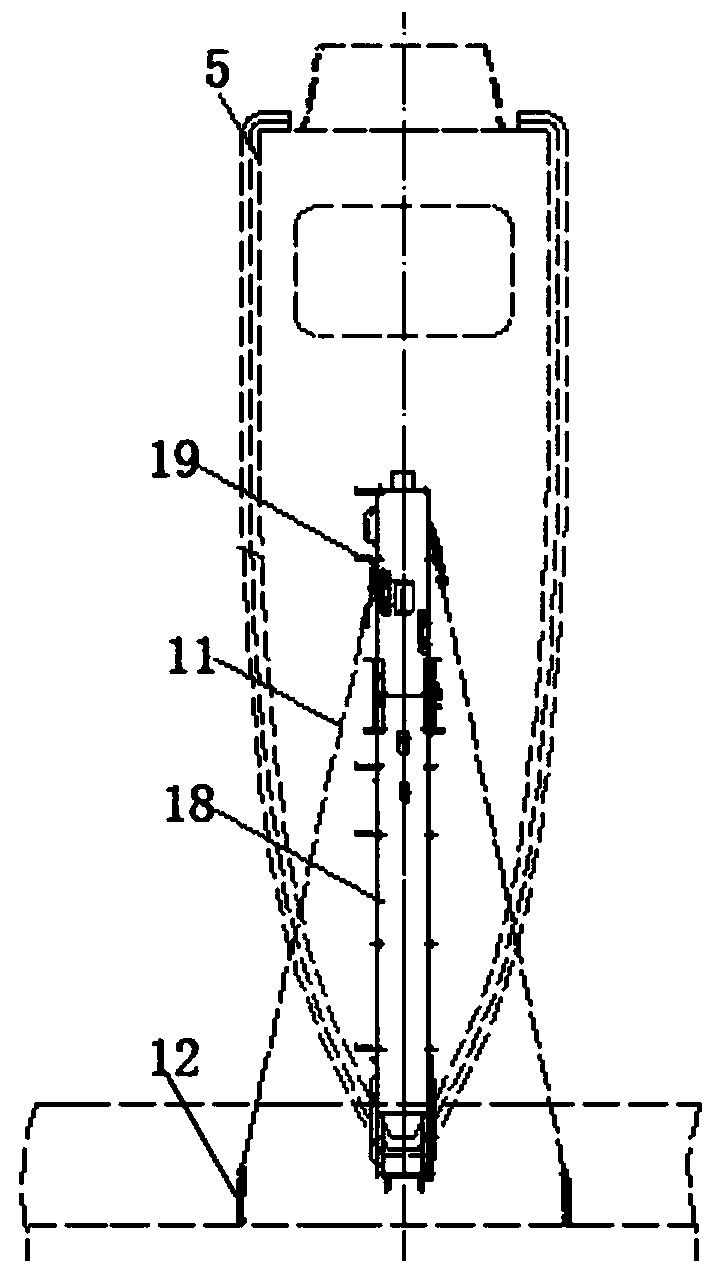 Long-span embarkation device for large ship