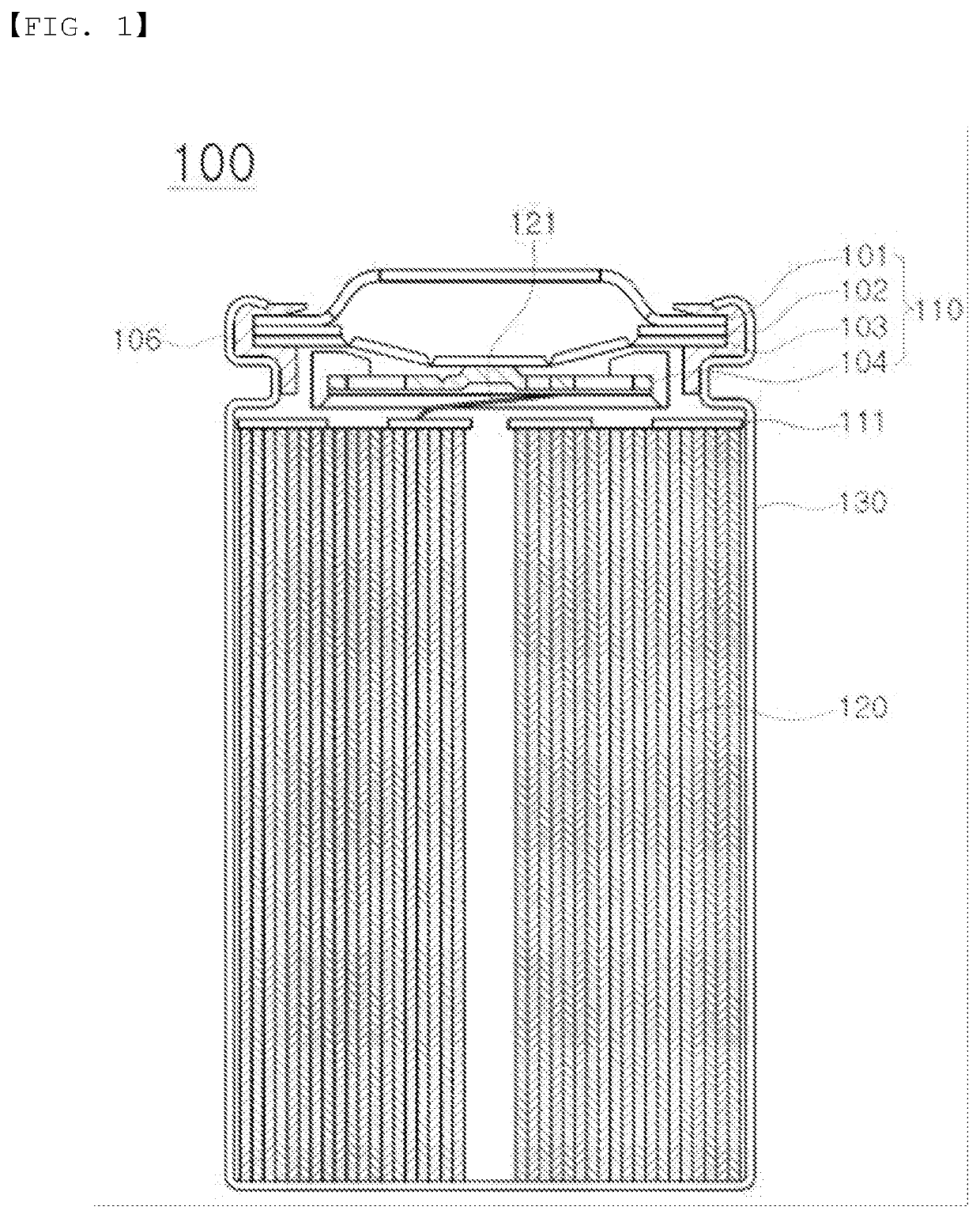 Cylindrical secondary battery configured to prevent overcharge thereof