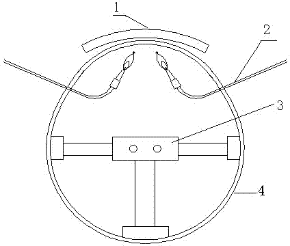 Method for calibrating roundness of large-diameter thick-wall round pipe
