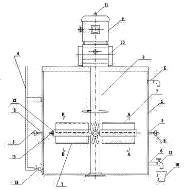 Residue soil improvement experimental device for shield method tunnel construction