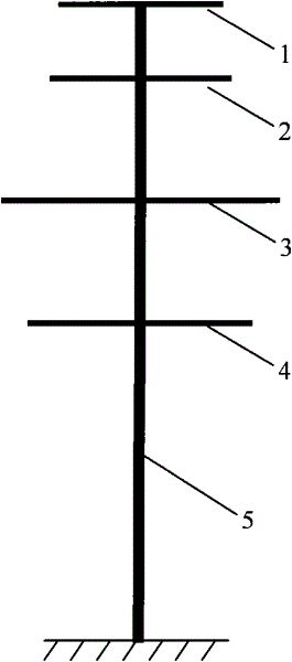 Oblique strain power transmission iron tower